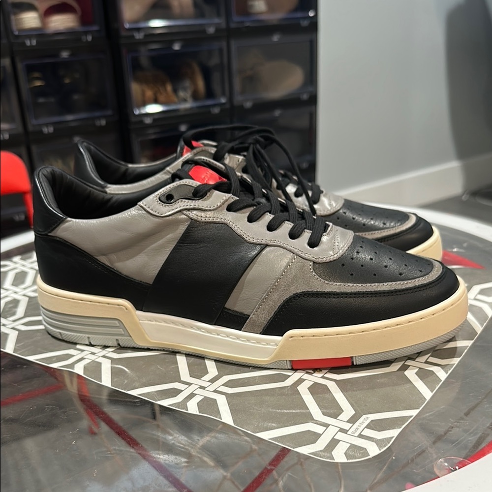 Collegium Black and Gray Men's Sneakers